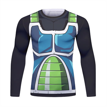 Dragon Ball Z Onyx Bardock Long Sleeve Elite Rashguard Dragon Ball Z Onyx Bardock Long Sleeve Elite Rashguard
