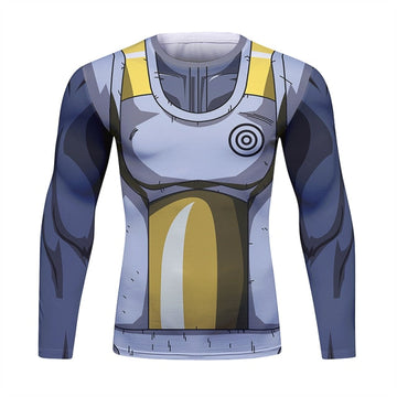 Capsule Vegeta Dragon Ball Z Long Sleeve Elite Rashguard Capsule Vegeta Dragon Ball Z Long Sleeve Elite Rashguard