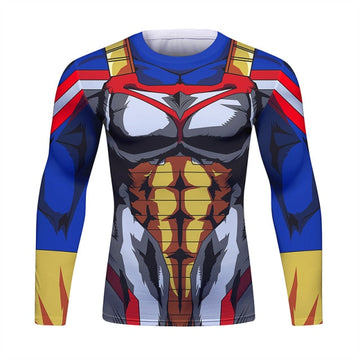 Dragon Ball Z My Hero Academia Almighty Vegeta Long Sleeve Elite Rashguard