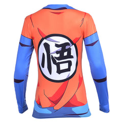 BJJ Rash Guard Women's Dragon Ball Z Compression 'Goku' Long Sleeve Rashguard