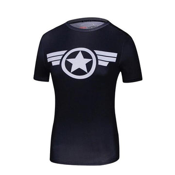 Women's Captain Compression 'Bootcamp' Short Sleeve Rashguard