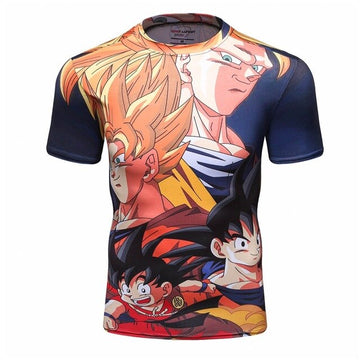 Dragon Ball Z Compression Forms Elite Short Sleeve Rashguard