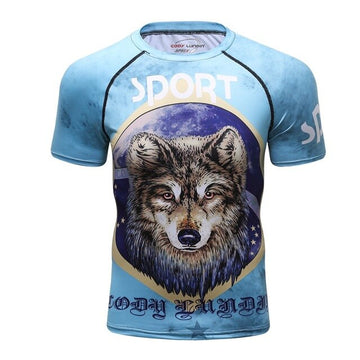 My Sport Wolf Compression Elite Short Sleeve Rashuard