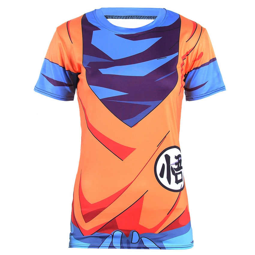 Women's Dragon Ball Z Compression 'Goku' Short Sleeve Rashguard