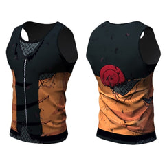 BJJ Rash Guard Men's Naruto Compression 'Battle Damaged Teen Naruto' Tank Top