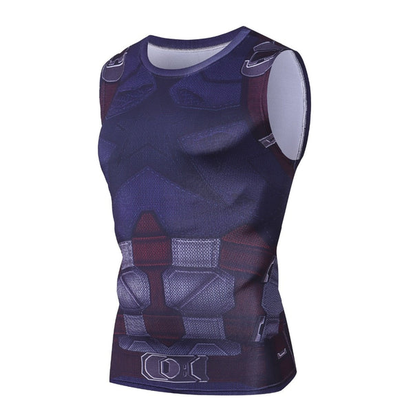 Captain America Compression 'Battle Hardened' Tank Top