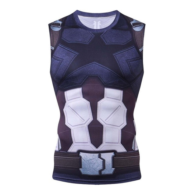 Captain America Compression 'Infinity War Dark Star' Tank Top