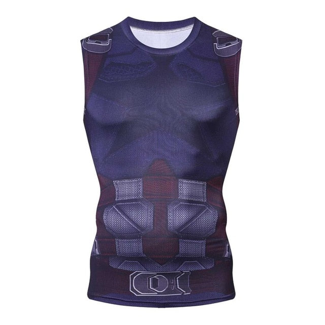 Captain America Compression 'Battle Hardened' Tank Top