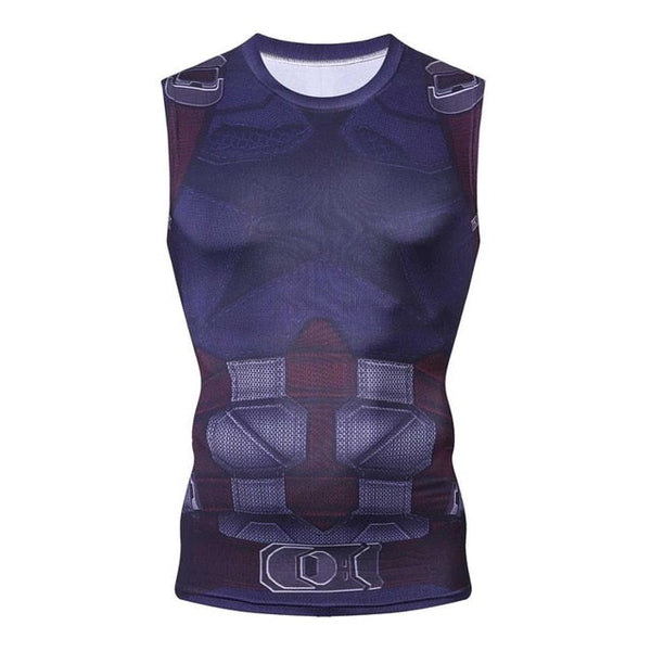 Captain America Compression 'Battle Hardened' Tank Top