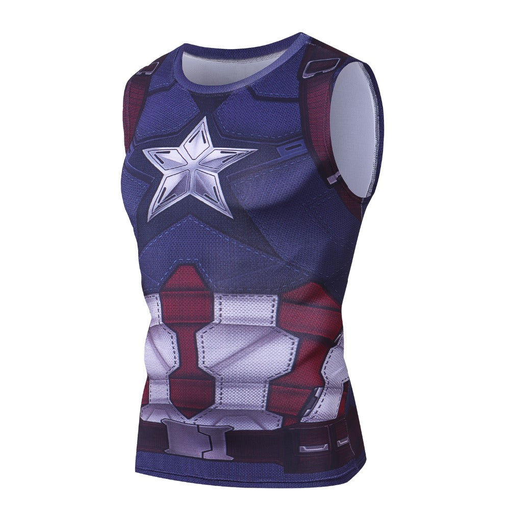 Captain America Compression 'The First Avenger' Tank Top