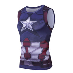 Captain America Compression 'The First Avenger' Tank Top