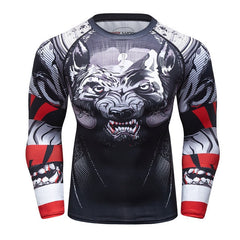 Wolf Compression 'Prey' Elite Long Sleeve Rashguard