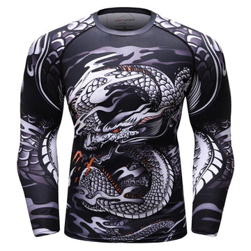 Silver Dragon Dragon Compression Elite Long Sleeve Rashguard