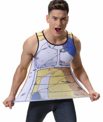 BJJ Rash Guard Dragon Ball Z 'Goku | Battle Damaged' Elite Compression Tank Top