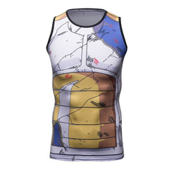 Dragon Ball Z 'Vegeta | Battle Damaged' Elite Compression Tank Top