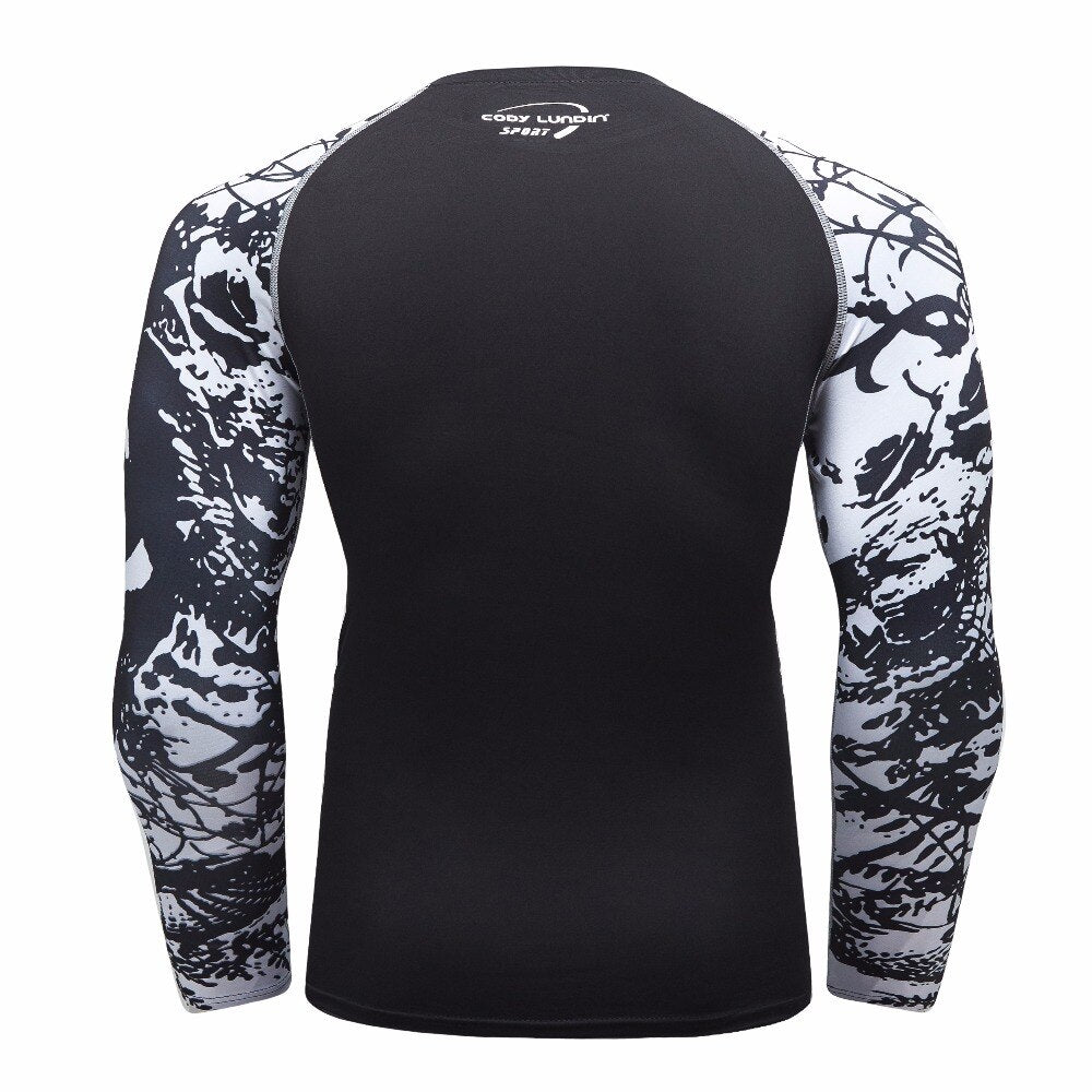 Skull Compression 'Catacombs' Elite Long Sleeve Rashguard