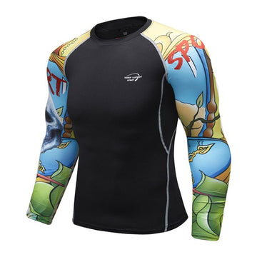 Skull Compression Time Elite Long Sleeve Rashguard