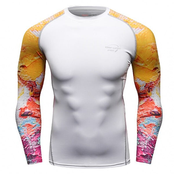 Tribal Compression 'Graffiti' Elite Long Sleeve Rashguard