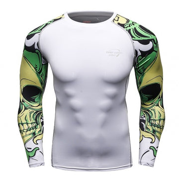King of the Dead Skull Compression Elite Long Sleeve Rashguard