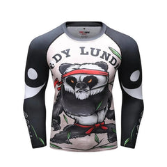 Panda Compression 'Red Belt' Elite Long Sleeve Rashguard