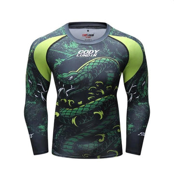 Jungle Viper Snake Compression Elite Long Sleeve Rashguard