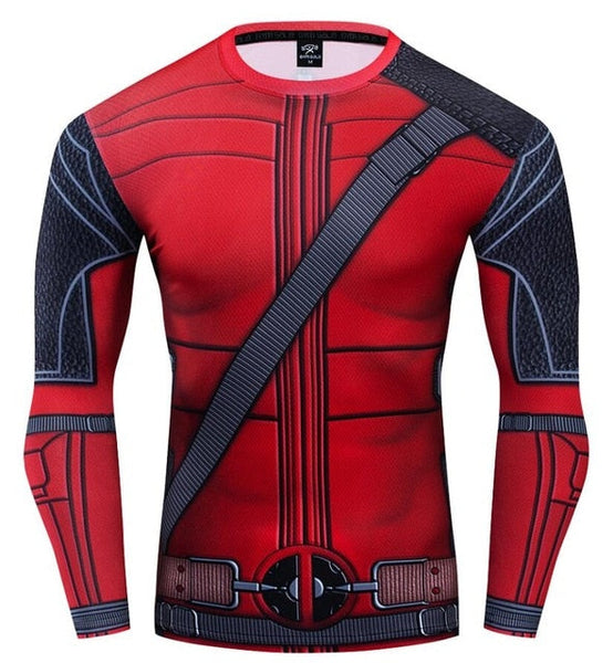 Deadpool Compression "Deadpool" Long Sleeve Rashguard