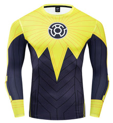 Green Lantern Sinestro Compression 'Comic' Long Sleeve Rashguard