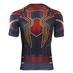 Spider Man Compression 'Far From Home | Iron Spider Man' Short Sleeve Rashguard