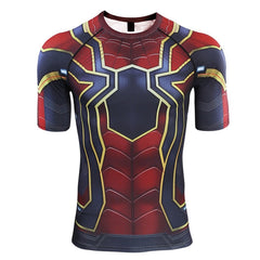 Spider Man Compression 'Far From Home | Iron Spider Man' Short Sleeve Rashguard
