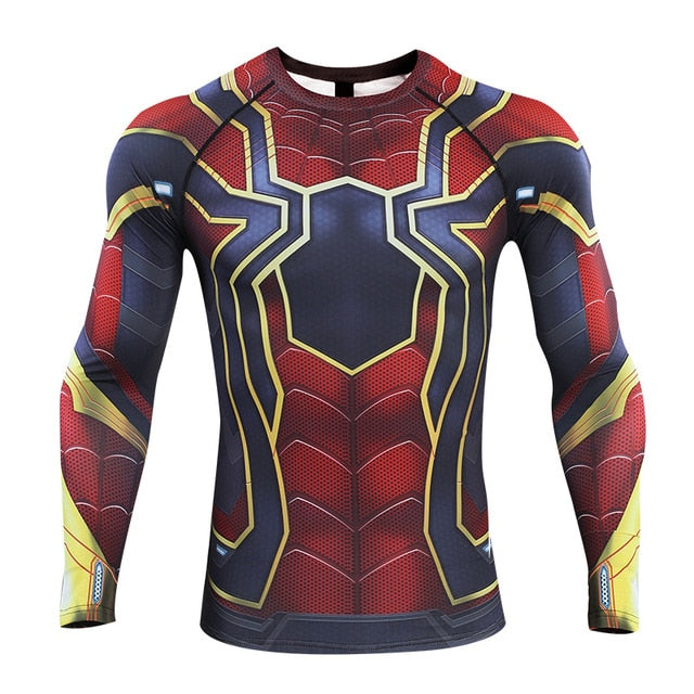 Spider Man Compression 'Far From Home | Iron Spider Man' Long Sleeve Rashguard