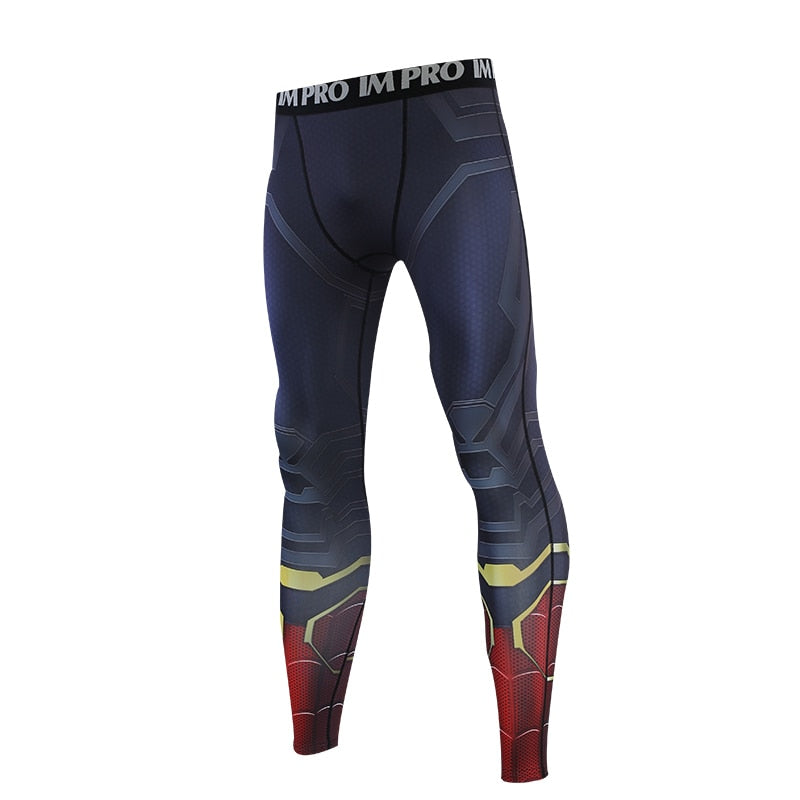 Men's Spider Man Leggings 'Far From Home | Iron Spider Man' Compression Spats
