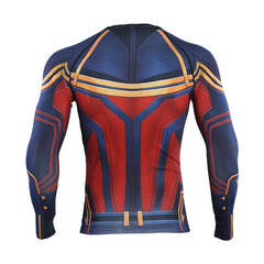 Men's Captain Marvel Compression 'End Game' Long Sleeve Rashguard