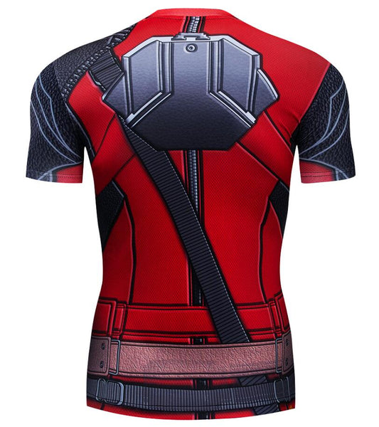 Deadpool Compression 'Deadpool' Short Sleeve Compression Rashguard