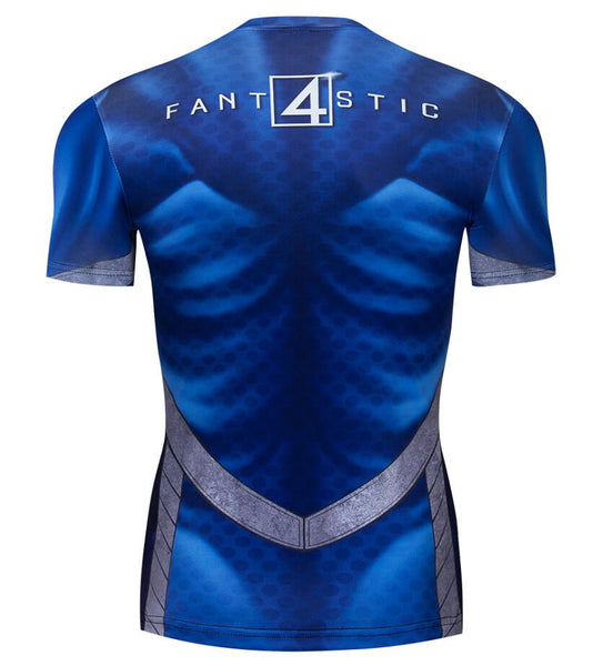 Fantastic Four Compression Short Sleeve Rashguard