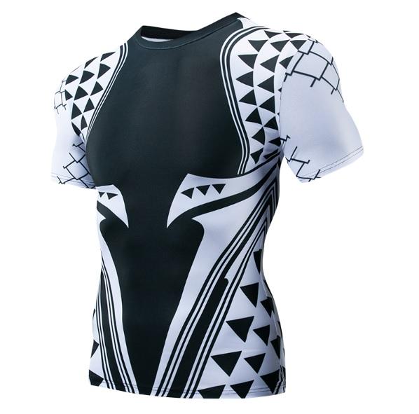 Aquaman 'Light Tattoo' Short Sleeve Compression Rash Guard