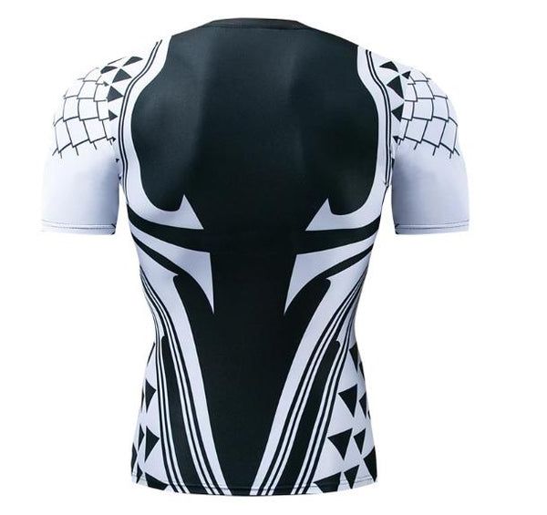 Aquaman 'Light Tattoo' Short Sleeve Compression Rash Guard