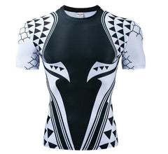 Aquaman 'Light Tattoo' Short Sleeve Compression Rash Guard