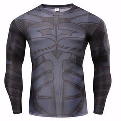 Batman 'Animated' Long Sleeve Compression Rash Guard