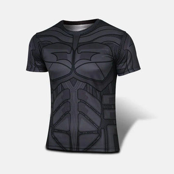 Batman Animated Rash Guard Short Sleeve Dri Fit