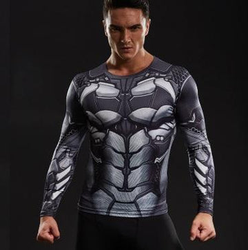 Bat-Bot Batman Long Sleeve Compression Rashguard