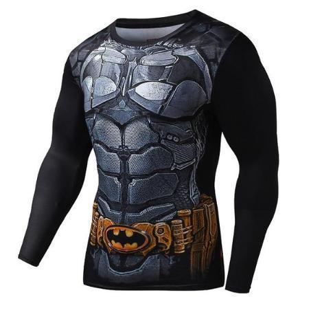 Batman 'Batman, Inc Arkham Asylum' Compression Long Sleeve Rash Guard
