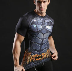 Batman 'Batman, Inc' Compression Short Sleeve Rash Guard