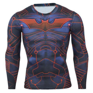 Batman Beyond Animated Long Sleeve Compression Rashguard