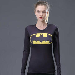 Batman Classic Women's Long Sleeve Rash Guard