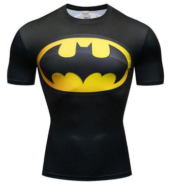 Tim Burton Batman Premium Compression Short Sleeve Rash Guard