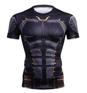Tumbler Batman Compression Short Sleeve Rash Guard