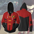 Robin 'Red Robin' Zip Up Hoodie-RashGuardStore