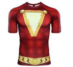Shazam Short Sleeve Compression Rash Guard-RashGuardStore