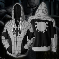 Spiderman 'Armored Spider' Zip Up Hoodie-RashGuardStore