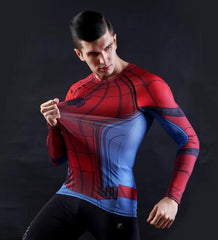 Spiderman "Classic" Compression Long Sleeve Rashguard-RashGuardStore